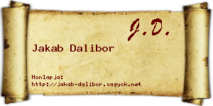 Jakab Dalibor névjegykártya